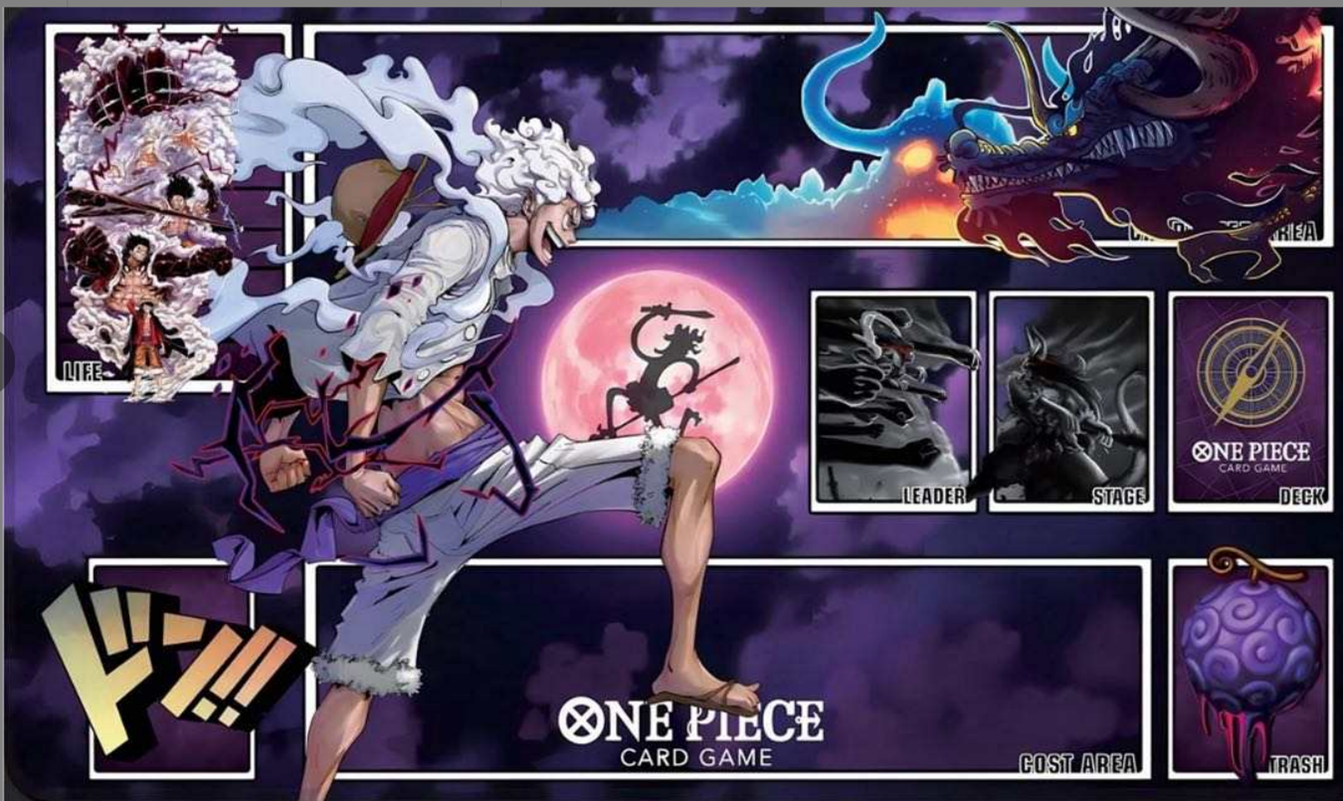 One Piece : (Gear 5 Luffy vs Kaido) Emperor Clash Playmat