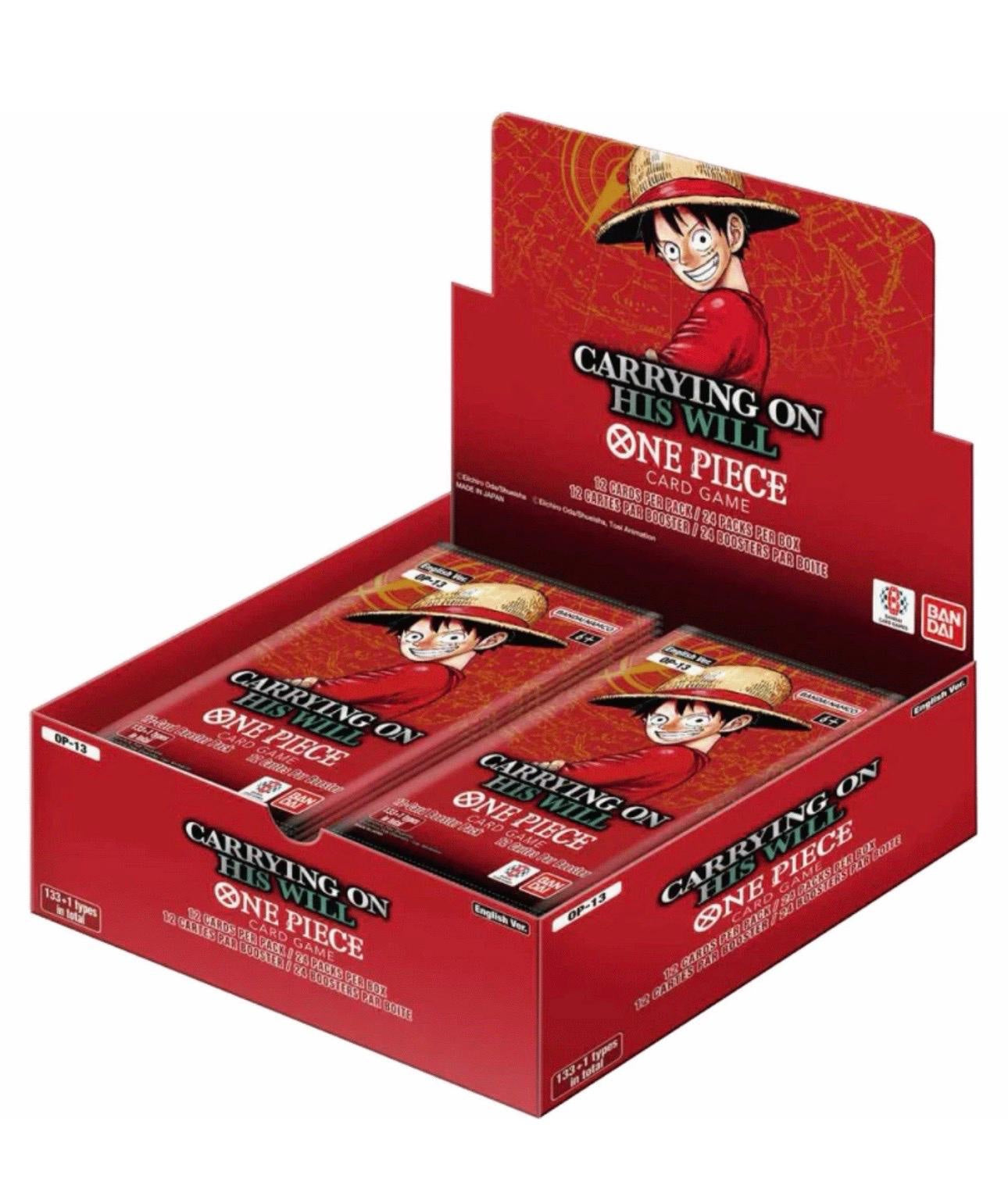 One Piece Card Game : Carrying On His Will (OP13) Booster Box (English)(Sealed)