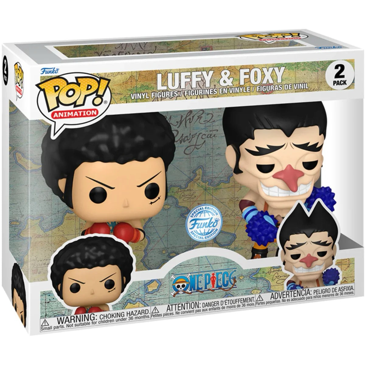 Pop! Animation: One
Piece - Luffy and Foxy 2pk
w/chase (Exc)