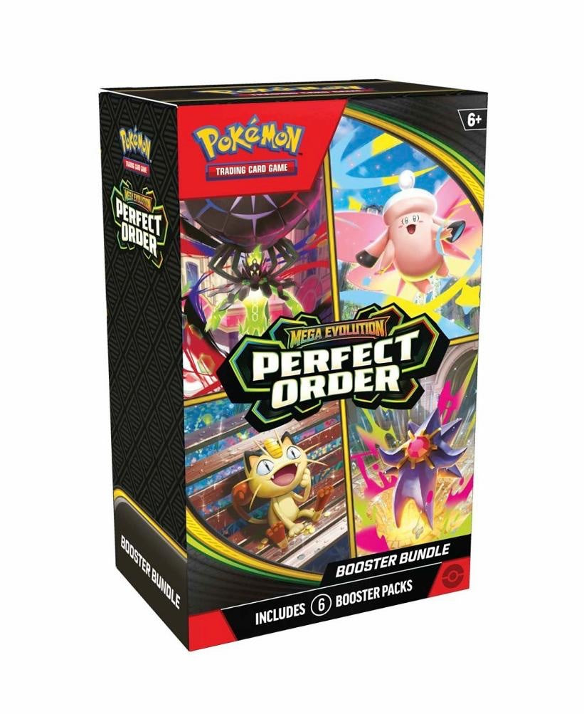 Pokémon TCG: Mega Evolution-Perfect Order Booster Bundle (6 Packs)