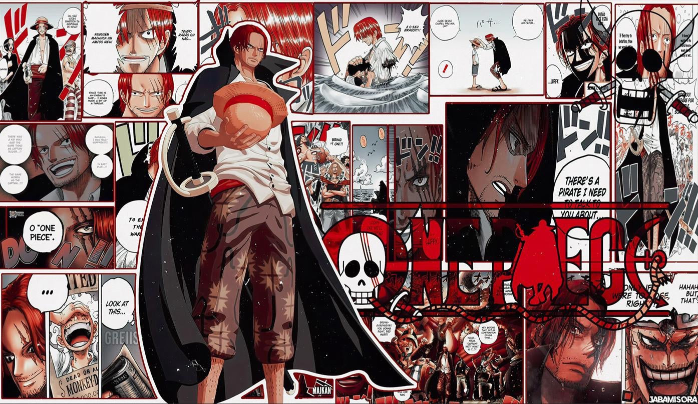 (One Piece - Coloured Manga Shanks) mousepad