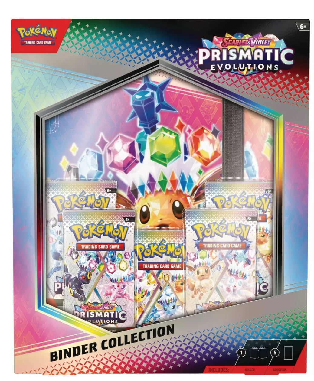 Pokemon Trading Cards: Scarlet &amp; Violet Prismatic Evolution binder Collection