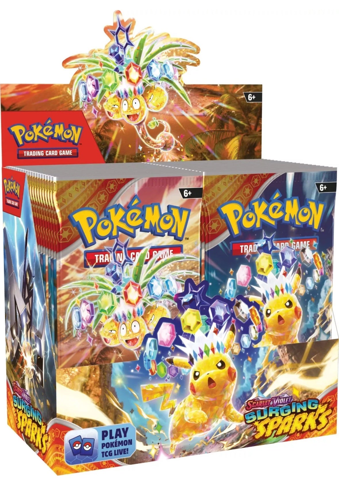 Pokemon Surging Sparks Booster Box Display 36 Packs English Sealed New SV08