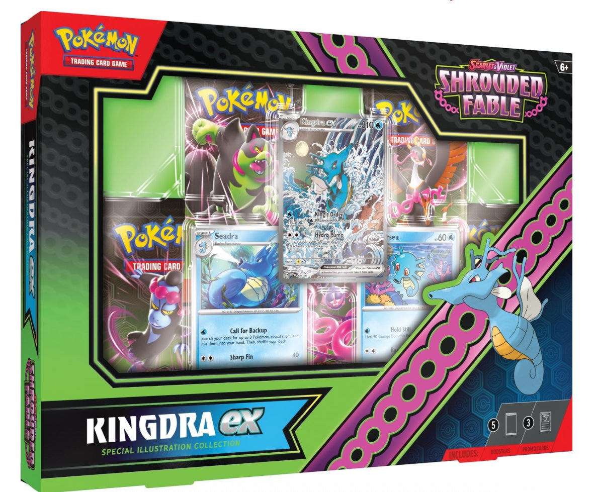 POKEMON TCG: SCARLET AND VIOLET: SHROUDED FABLE GRENINJA EX or KINGDRA EX SPECIAL ILLUSTRATION COLLECTION