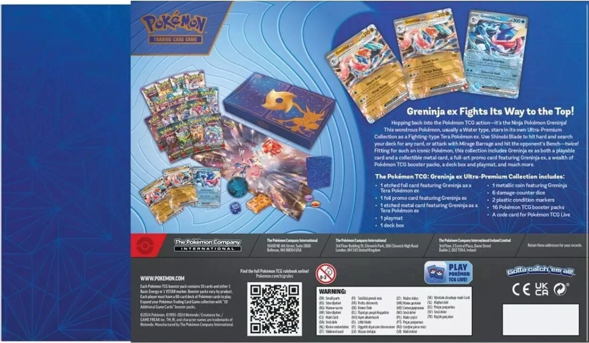 Pokemon Greninja ex Ultra Premium Collection Sealed 2024 TCG UPC GAMESTOP EXCLUSIVE