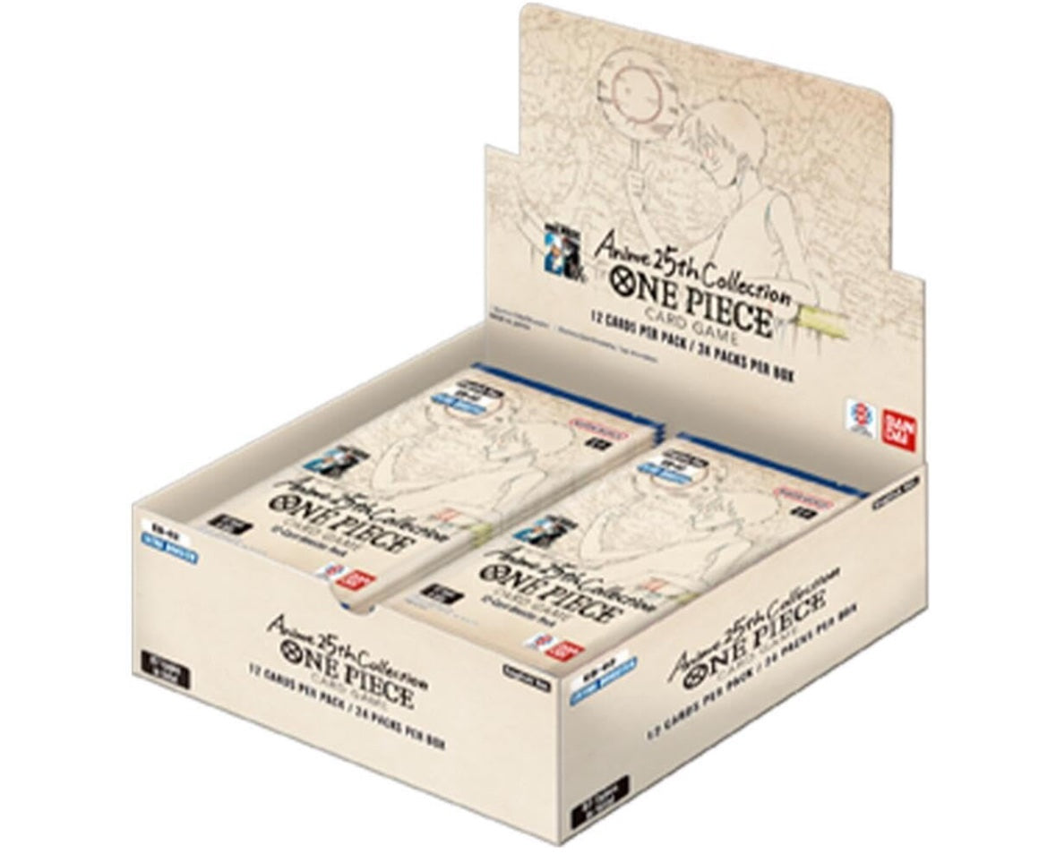 One Piece TCG 2025 Memorial Collection Anime 25th Extra Booster Box EB-02 (24 Packs)