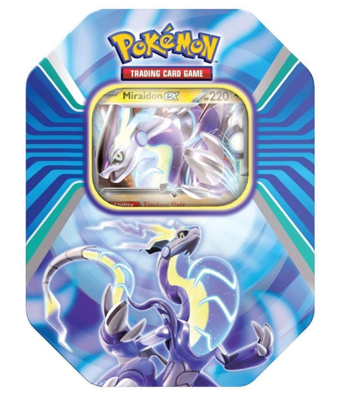 Pokemon Trading Cards: Paldea Legends Tin (Koraidon/Miraidon)
