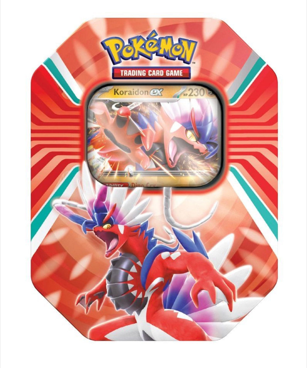 Pokemon Trading Cards: Paldea Legends Tin (Koraidon/Miraidon)