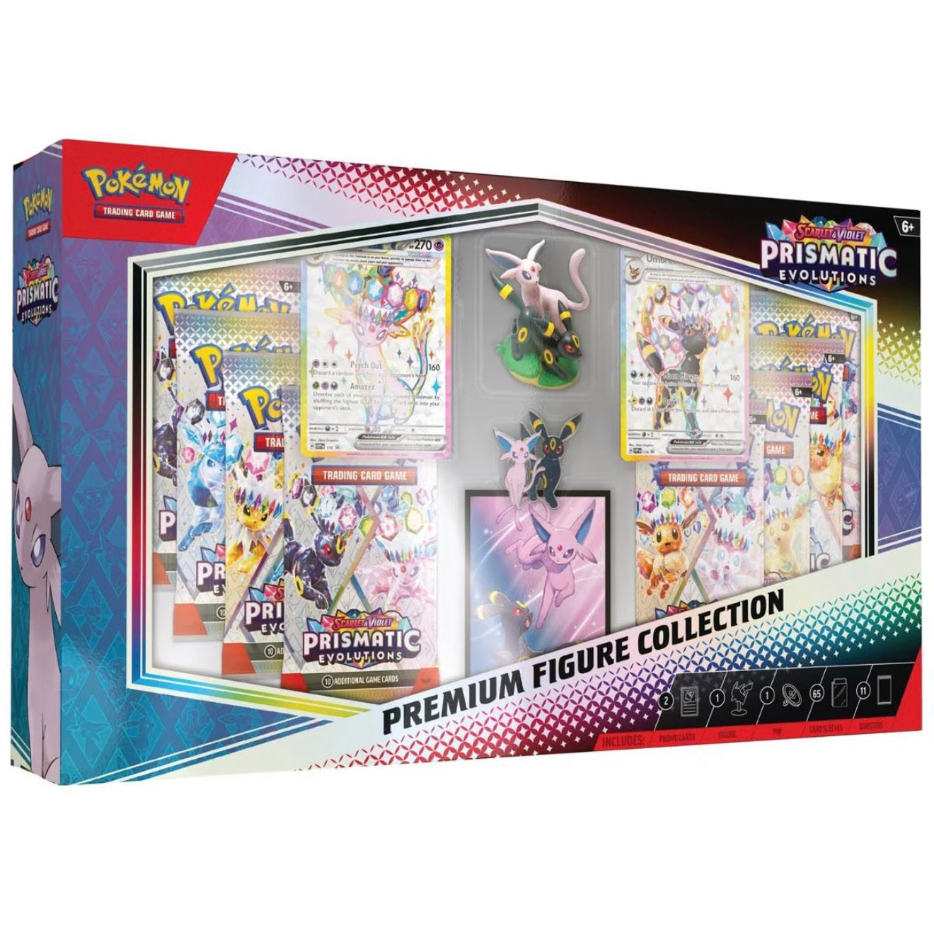 Pokémon TCG: Scarlet &amp; Violet — Prismatic Evolutions Premium Figure Collection (Espeon &amp; Umbreon)