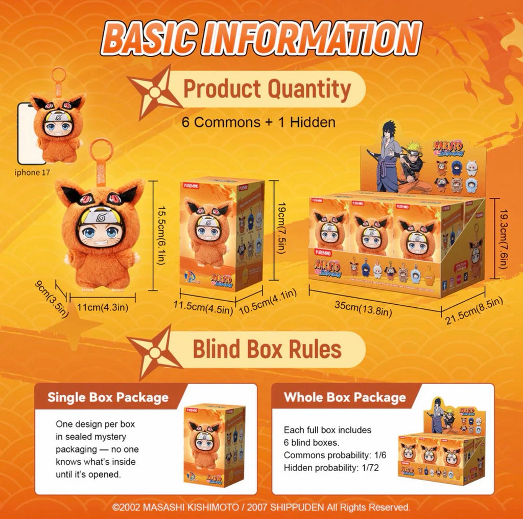 Naruto Vinyl Plush Blind Box P-3126  – Puremind
