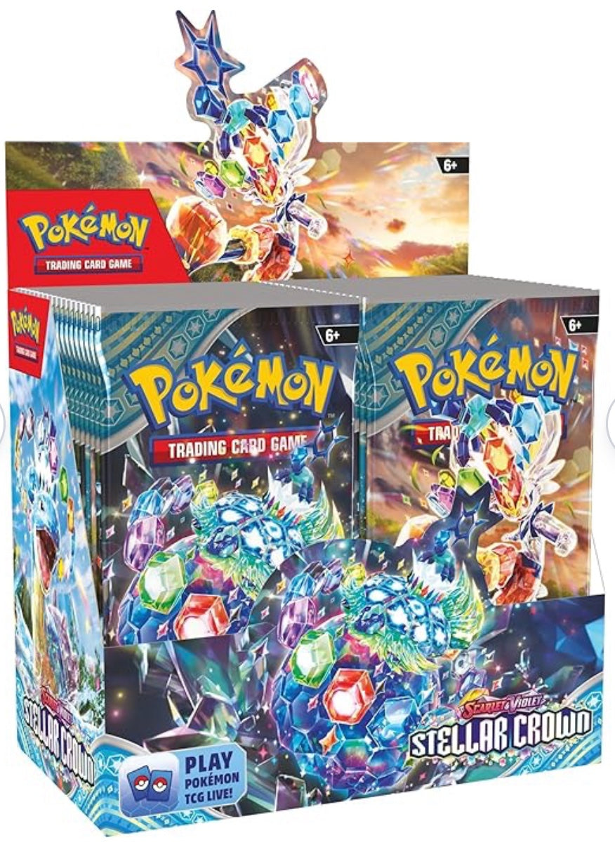 Pokemon TCG Scarlet &amp; Violet (SV07) Stellar Crown Booster Sealed Box