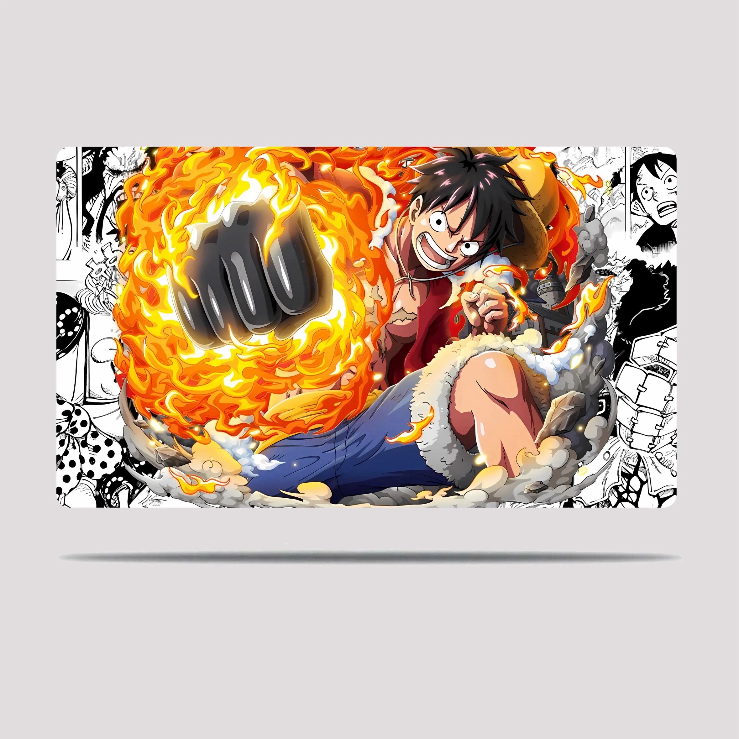 One Piece -  Luffy Red hawk manga style mouse