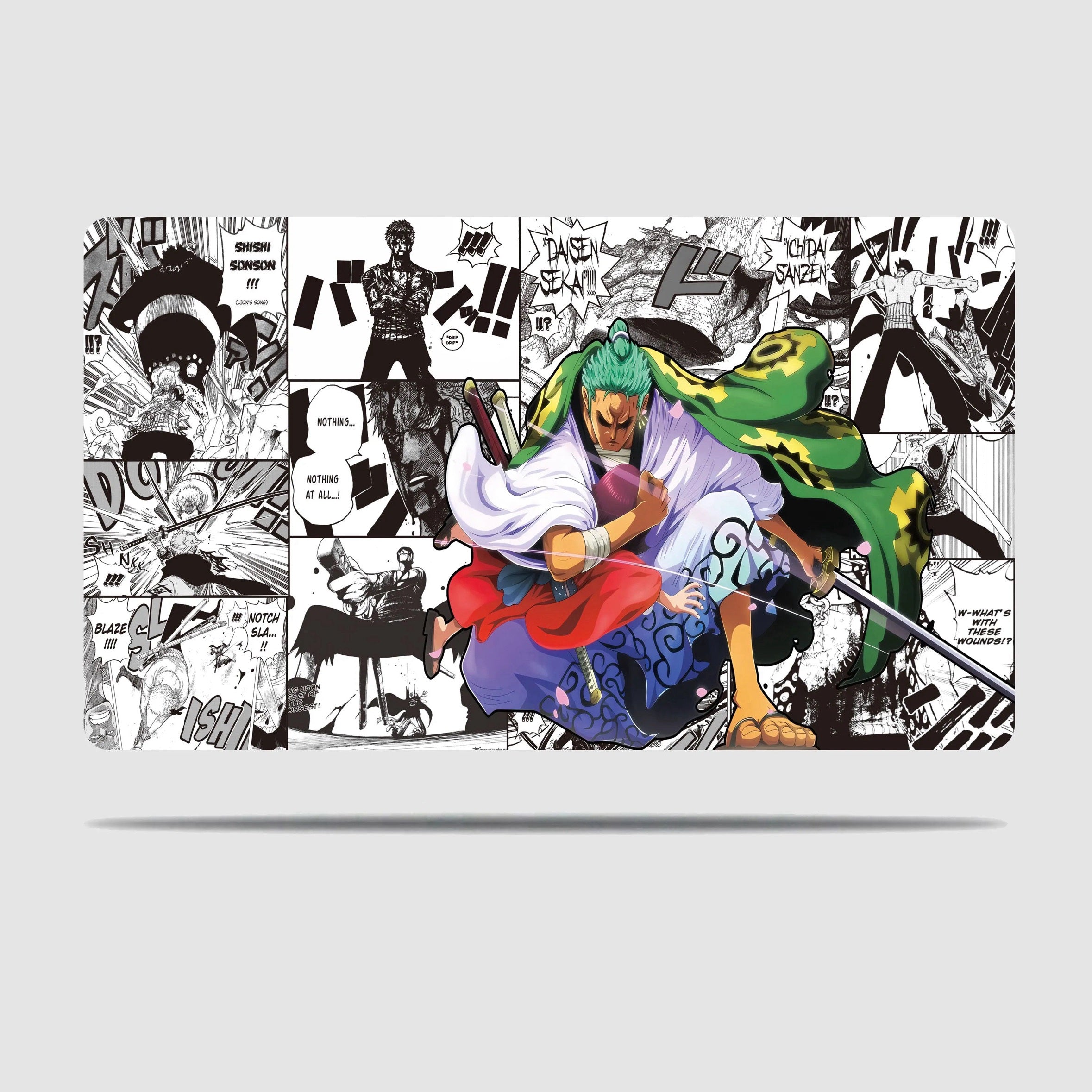 One Piece - Zorojuru manga style mouse pad