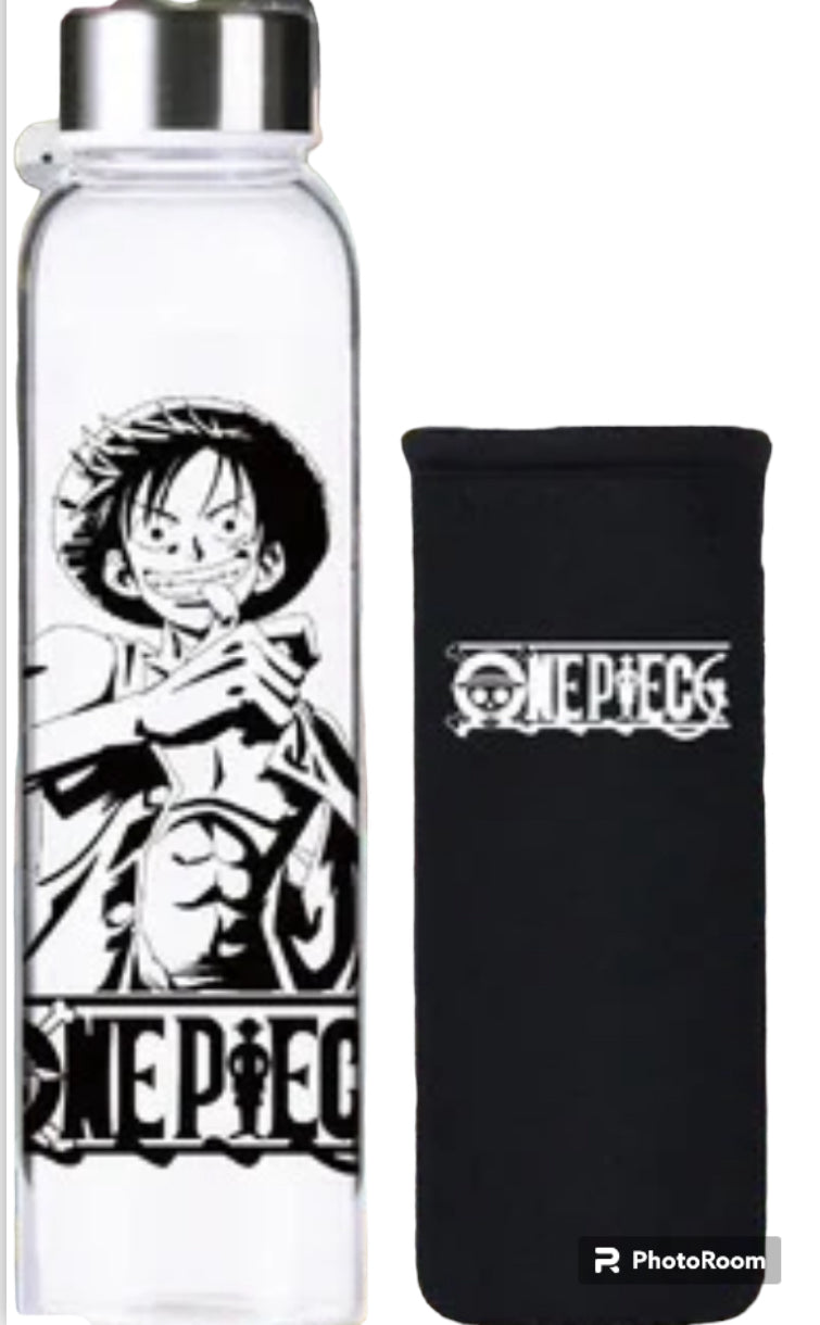 (One Piece - luffy) Glass bottle