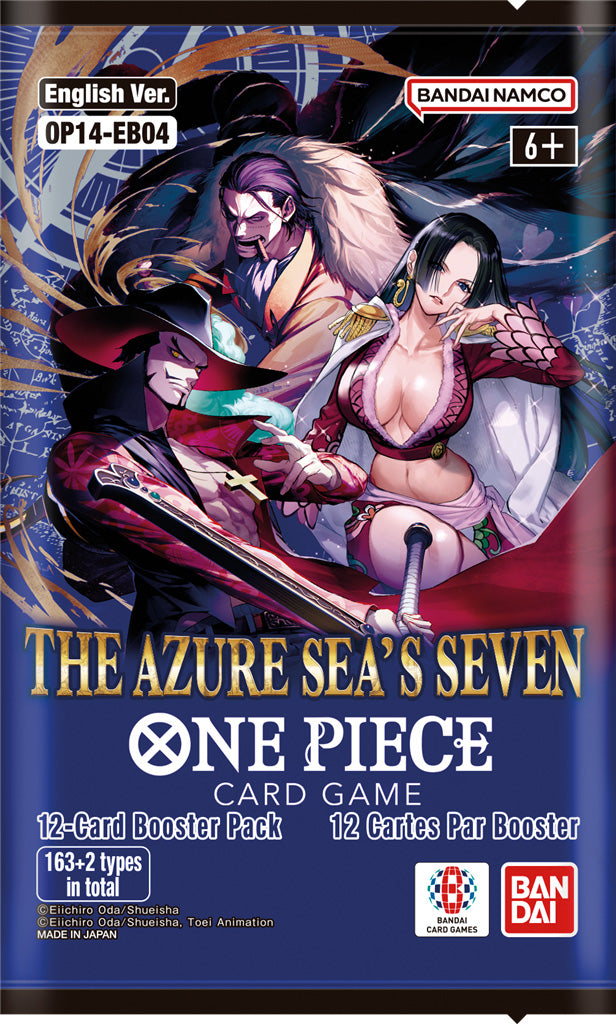 One Piece Card Game OP-14 The Azure Sea’s Seven English loose foil booster pack