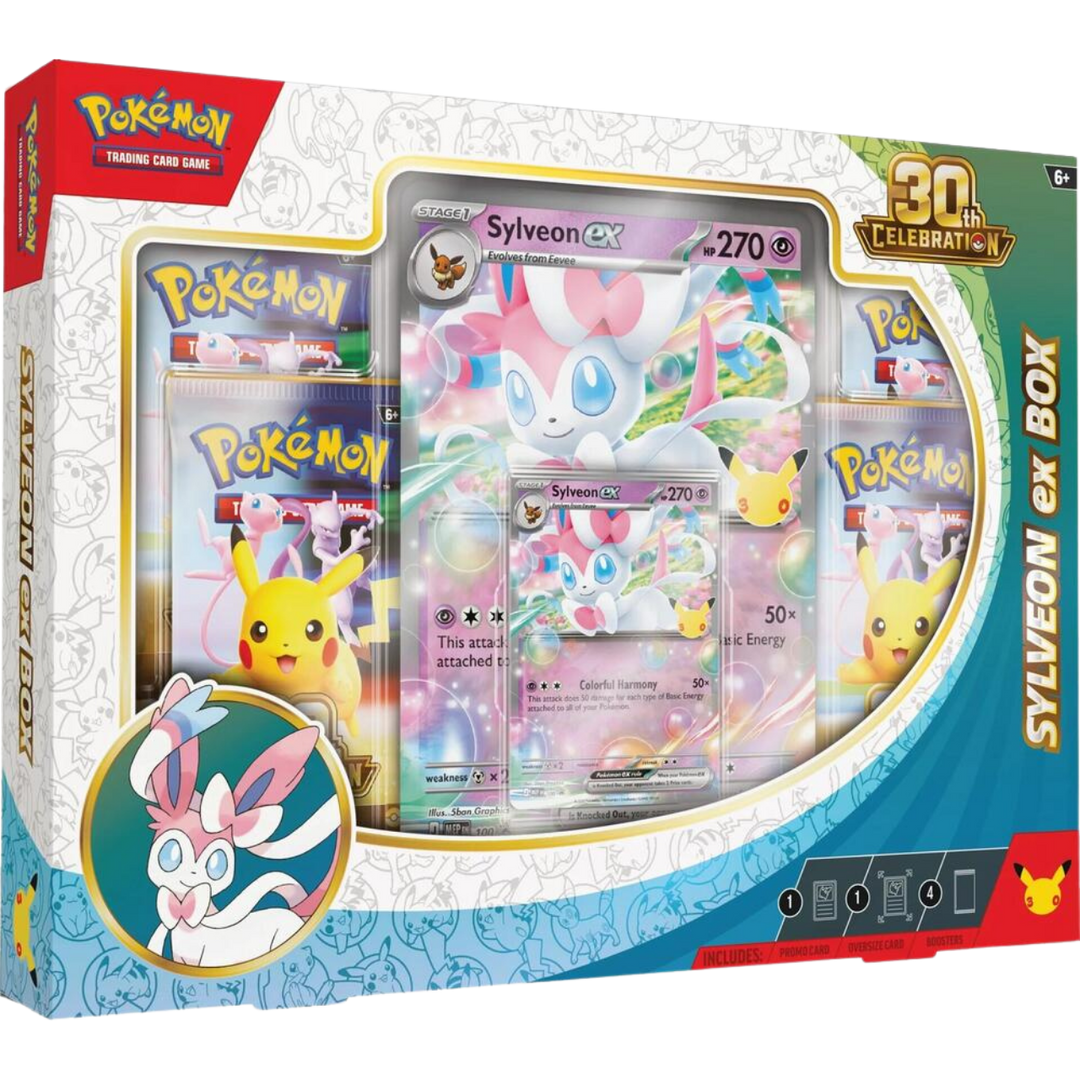 Pokémon TCG 30th Celebration Sylveon ex Box
