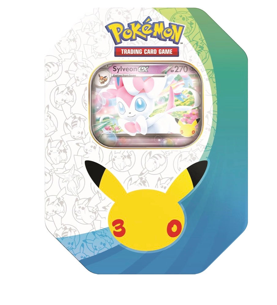 Pokémon TCG 30th Celebration Sylveon ex Mini Tin