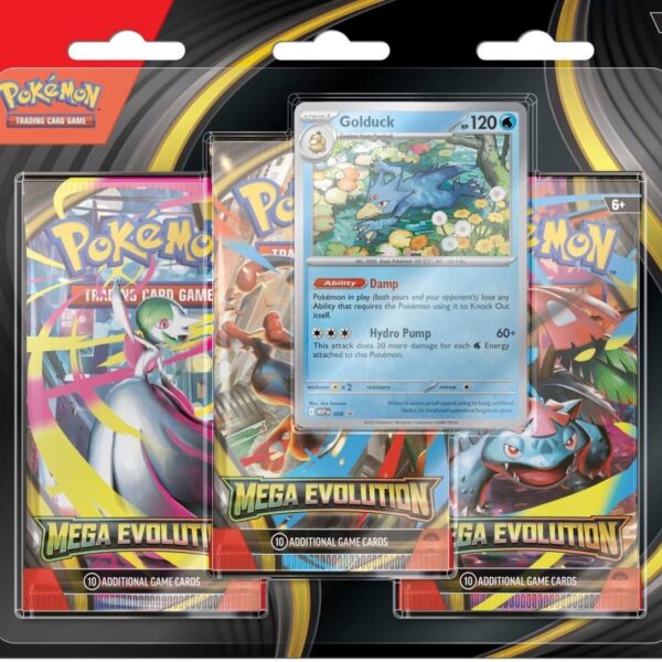 Pokémon TCG: Mega Evolution - 3 pack (limited to one per customer)